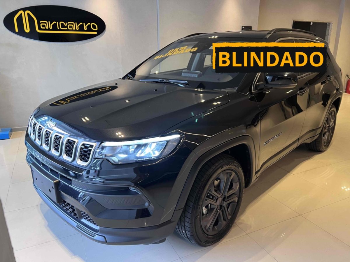 Jeep Compass Sport blindado preto — estoque Maricarro